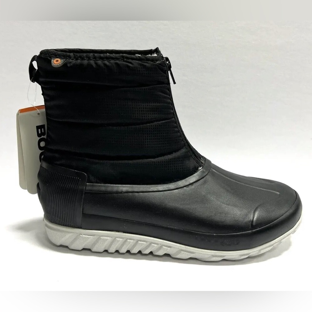 Bogs Womens Casual Winter Zip Boot Black Size 10 M